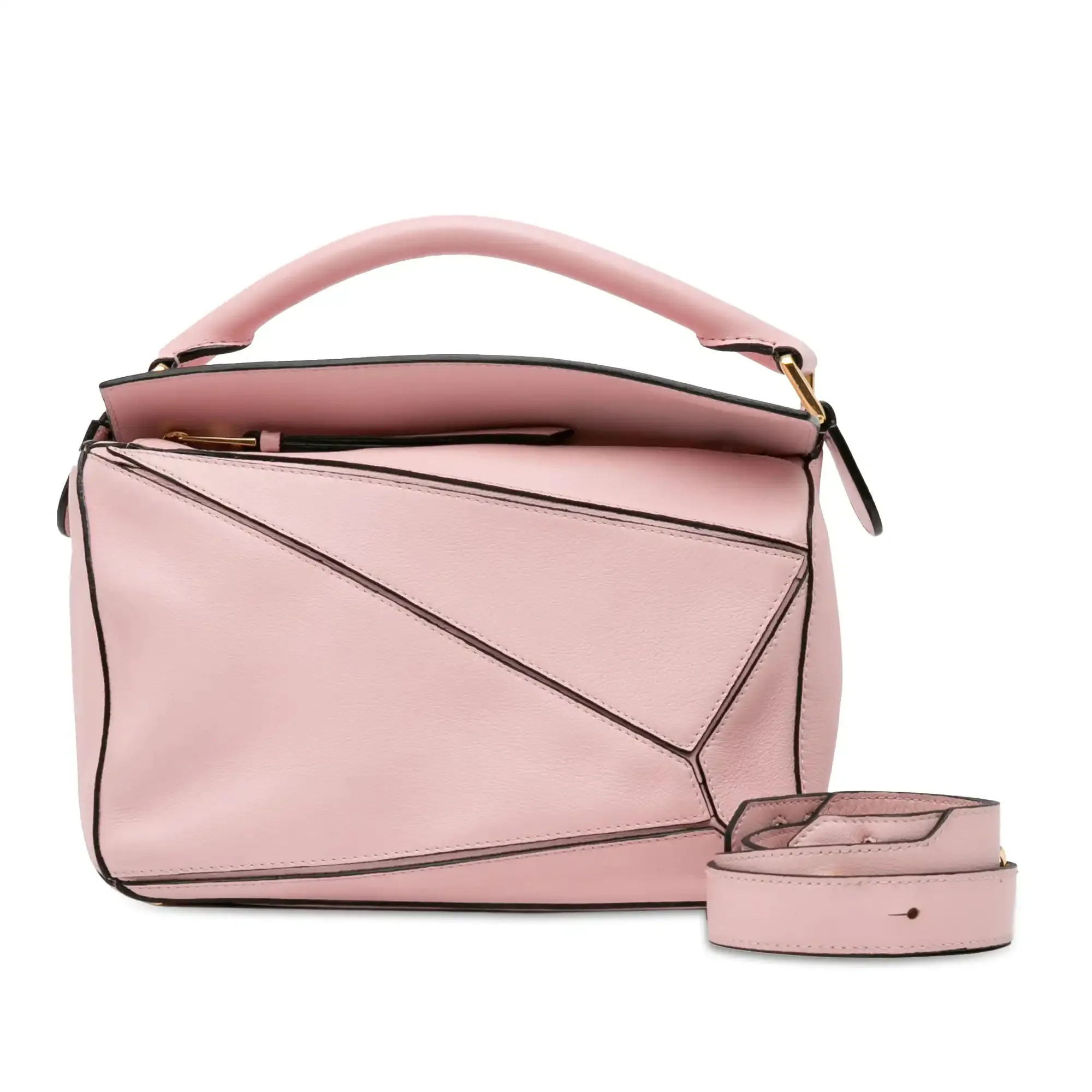 Loewe Puzzle Bag Small Pink Calfskin