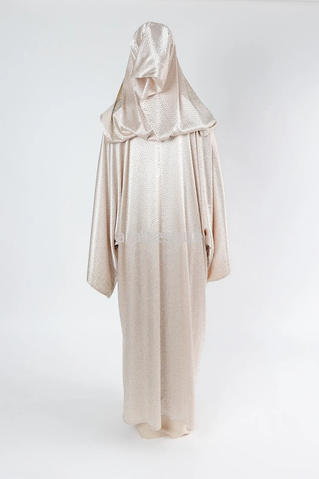 Luxury Embellished Farasha Cape with Hood - 2 Colours