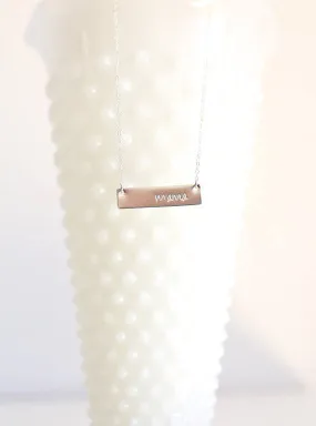 Mama Bar Necklace