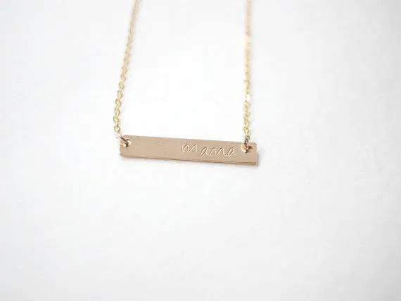 Mama Bar Necklace