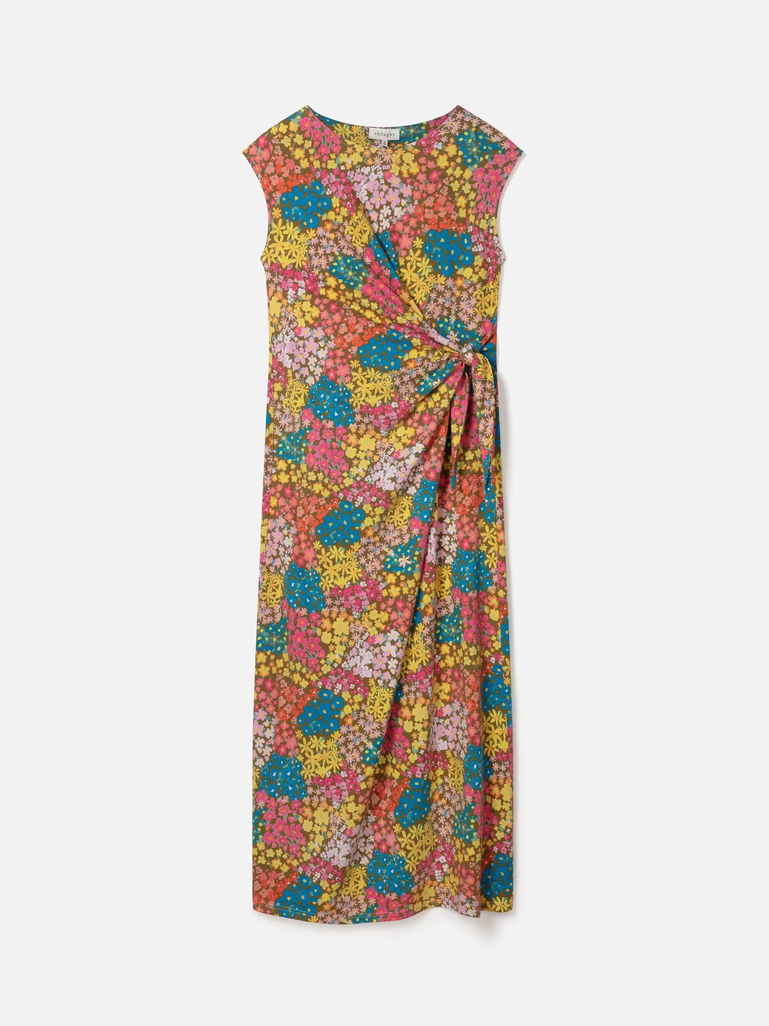 Marlin Organic Cotton Jersey Floral Maxi Dress - Multi