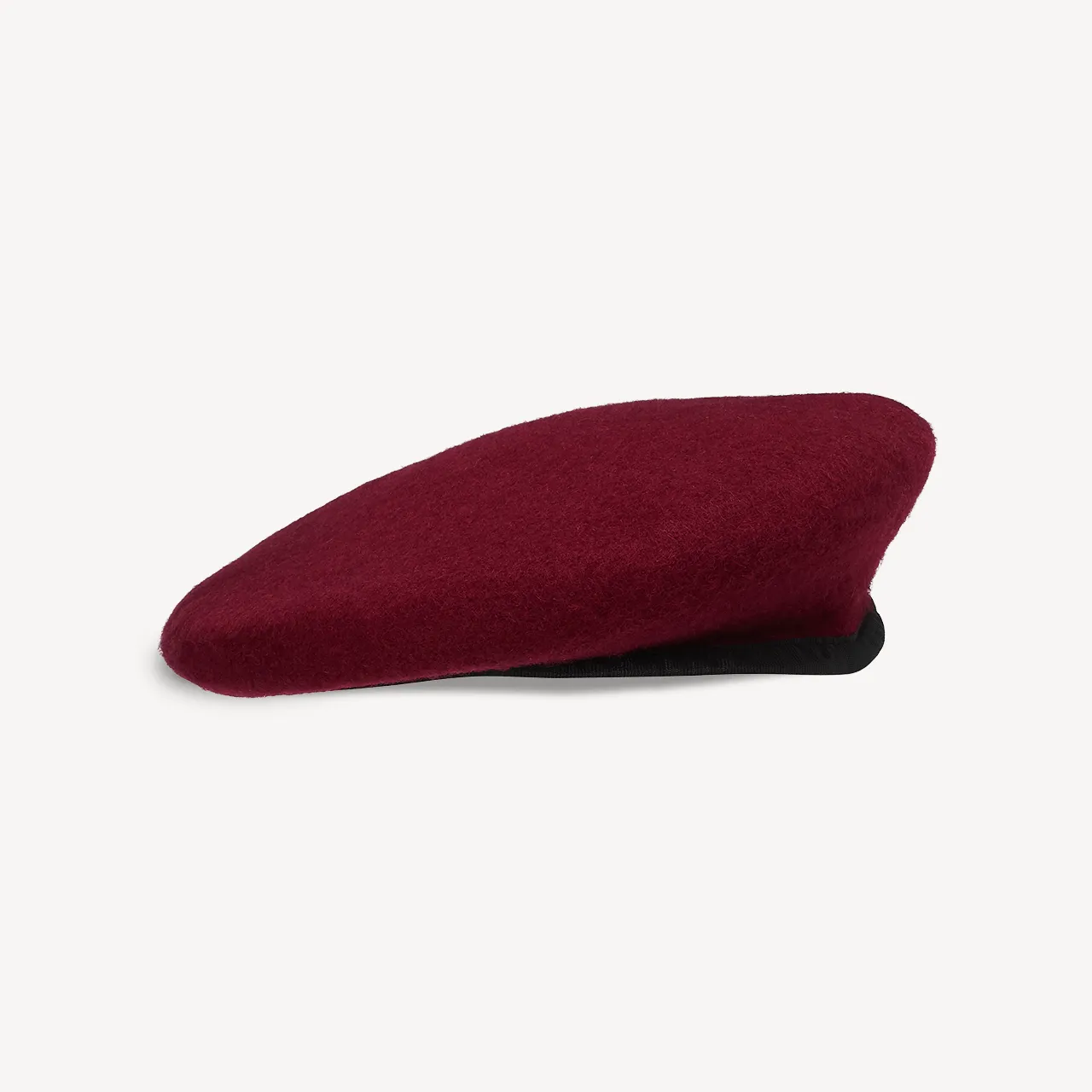 Military Beret in Maroon