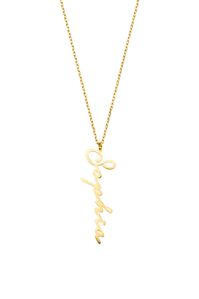 Name Necklace Vertical