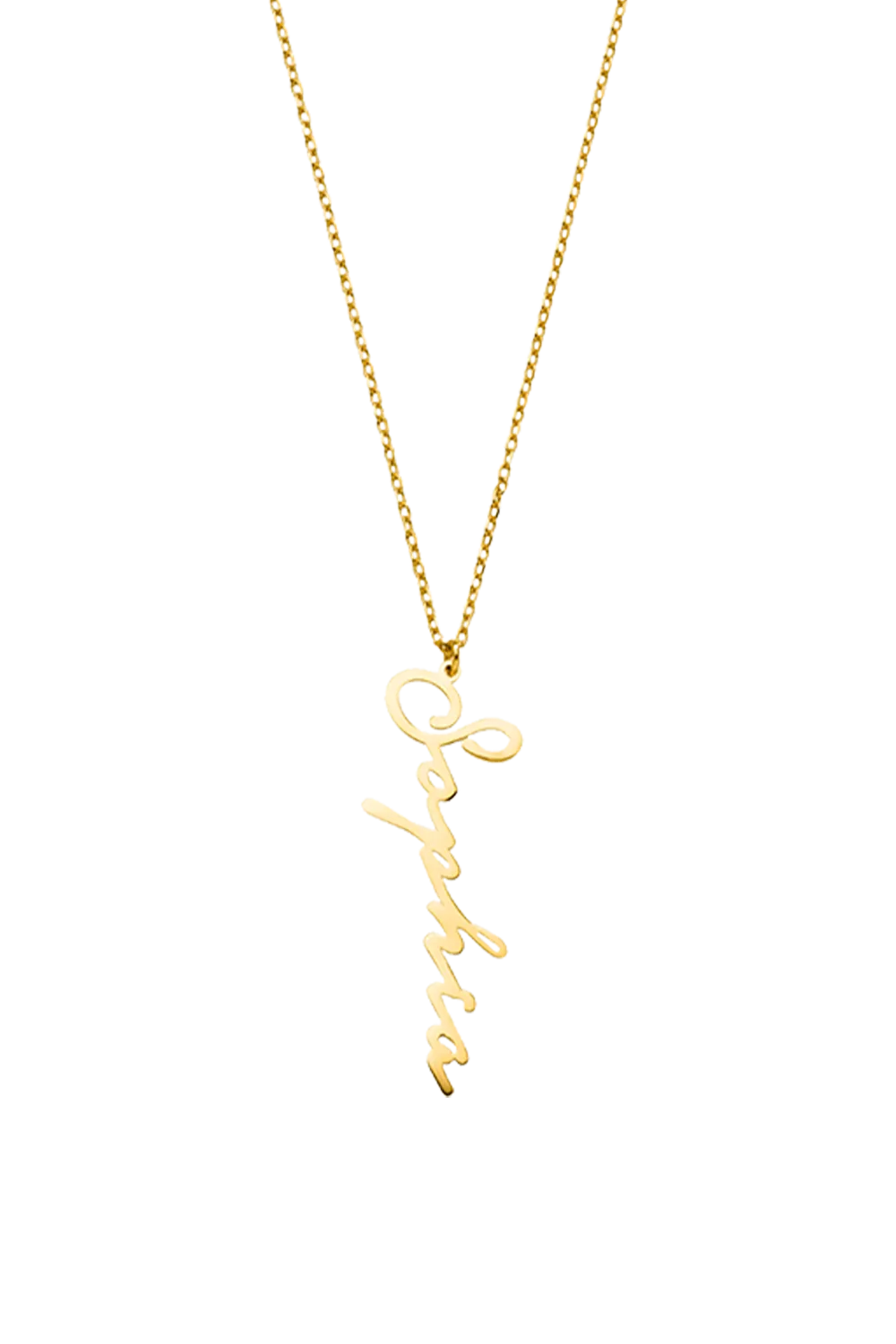 Name Necklace Vertical