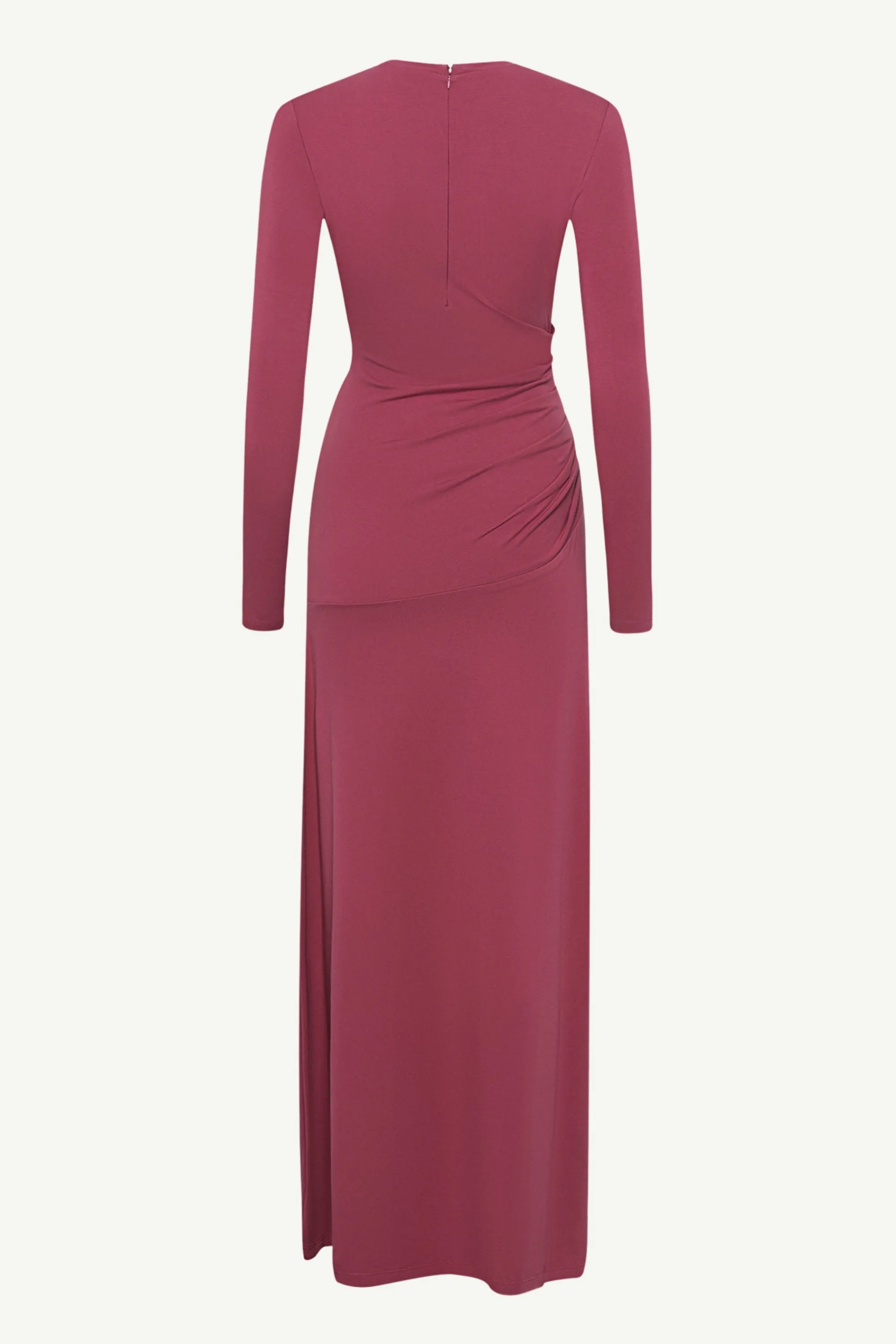 Natalie Rouched Jersey Maxi Dress - Dry Rose