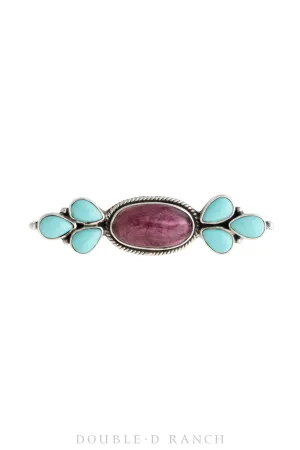 Pin, Bar, Turquoise & Purple Spiny Oyster, Contemporary, 876