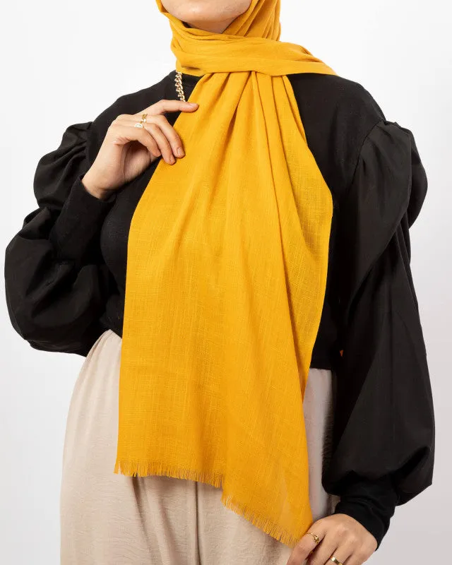 Plain Linen Scarf