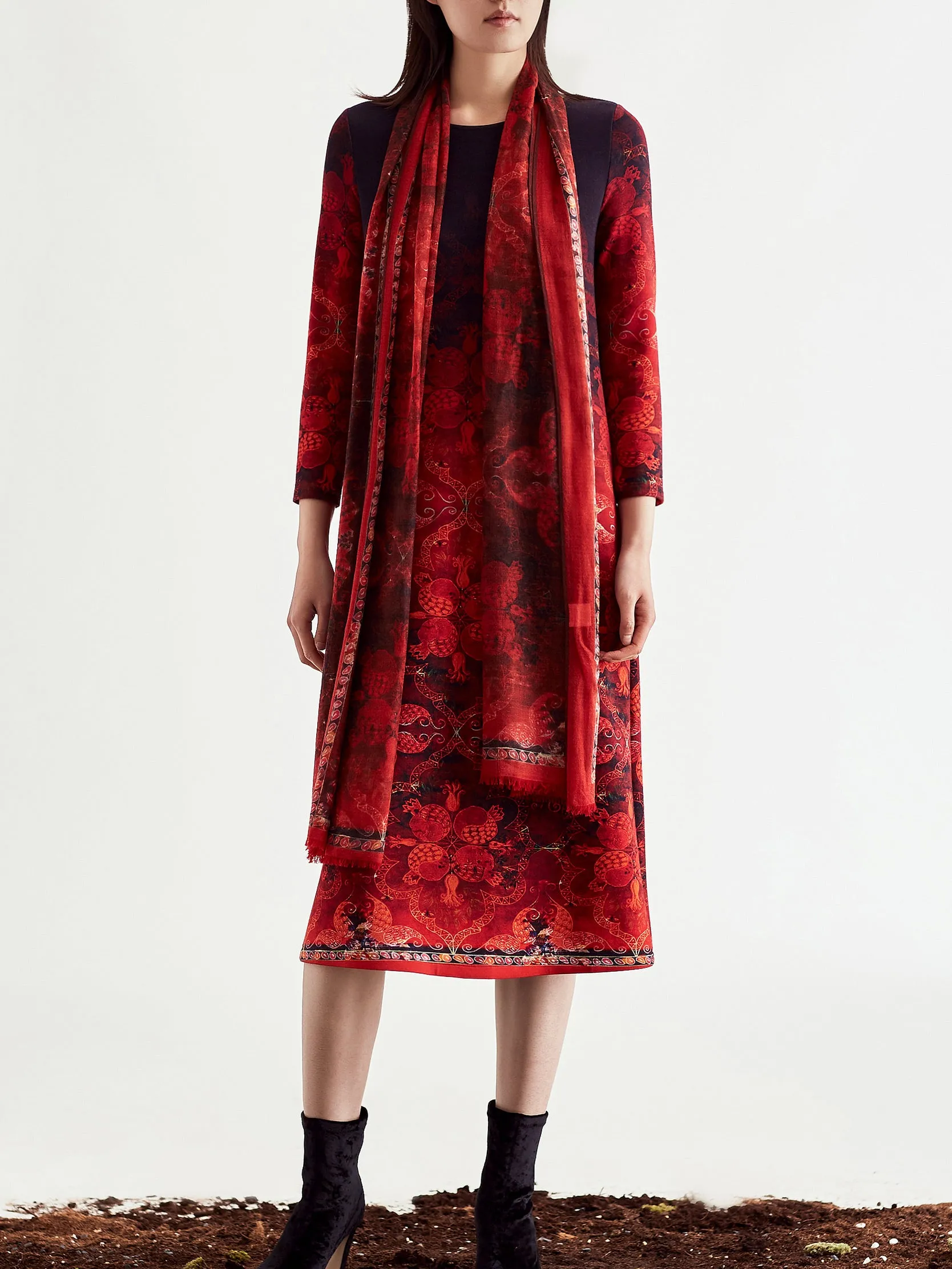 Printed Viscose-Jersey Dress