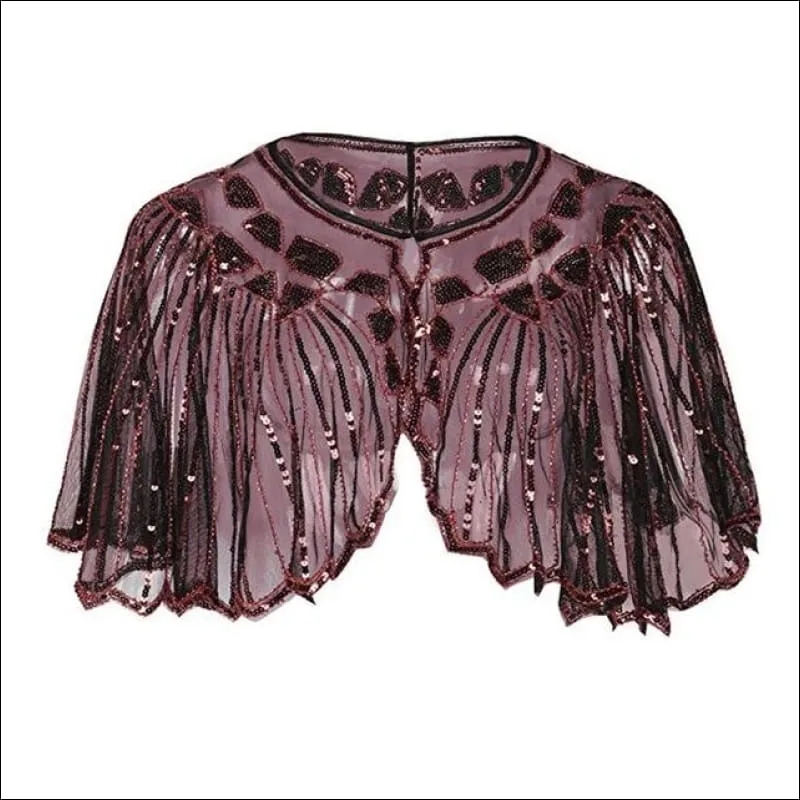 Shawl Beaded Sequin Evening Cape