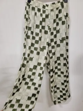 Silky Checkered Pants