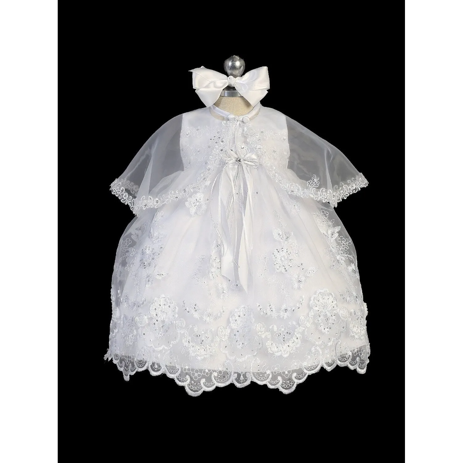 Sisi's Baptism Dress, Cape & Hat