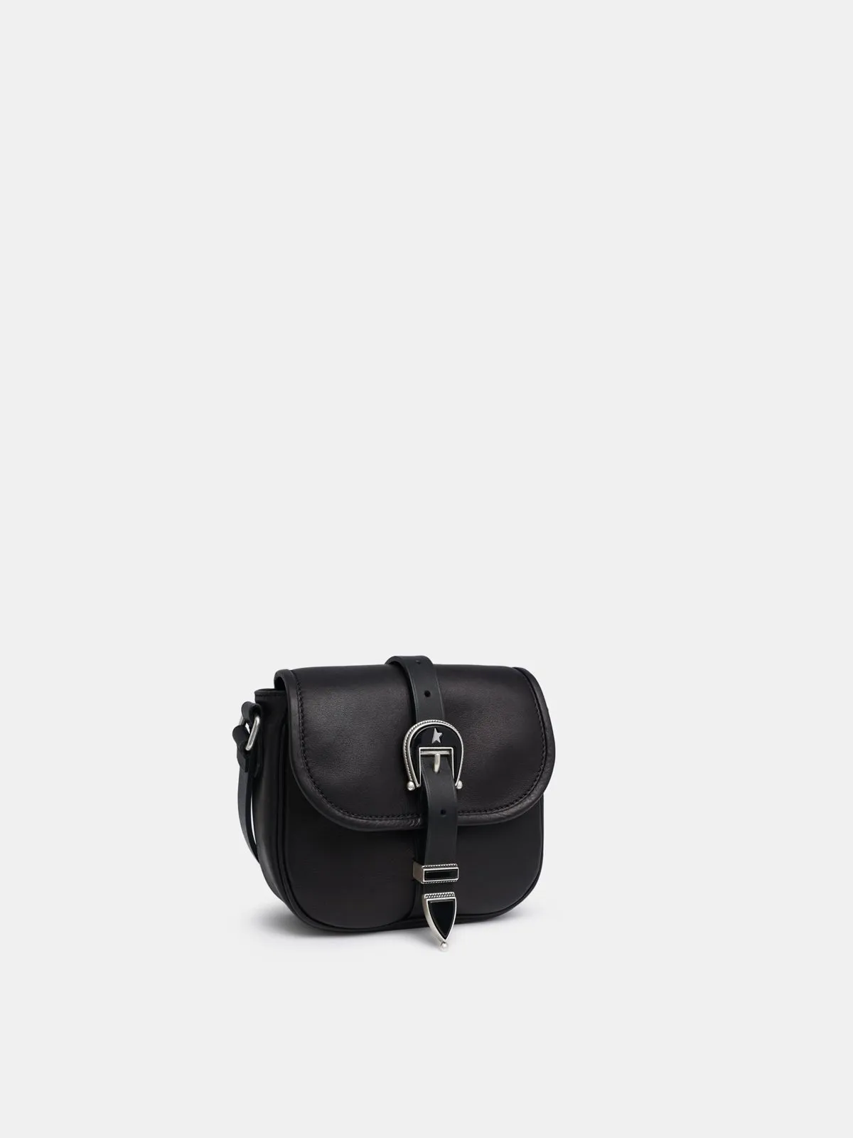 Small black leather Rodeo Bag