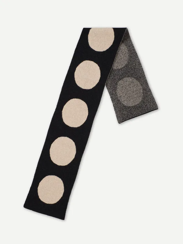 SMALL SPOT SCARF BLACK