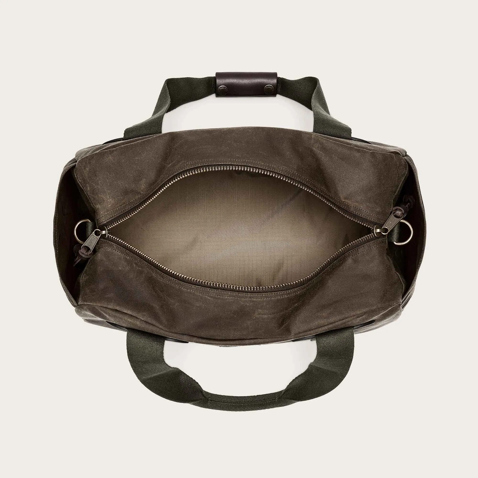 SMALL TIN CLOTH DUFFLE BAG