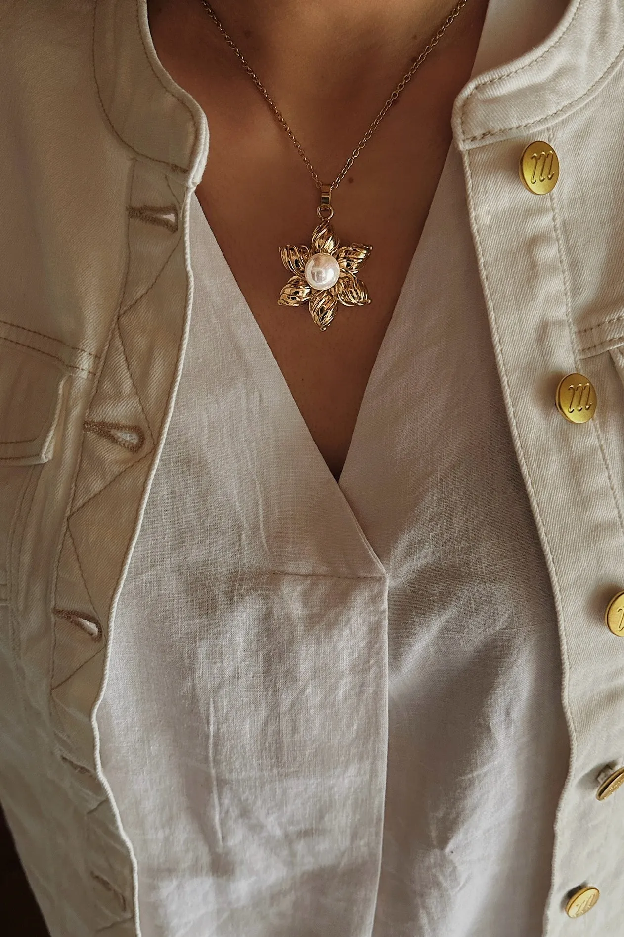 Statement Flower Necklace