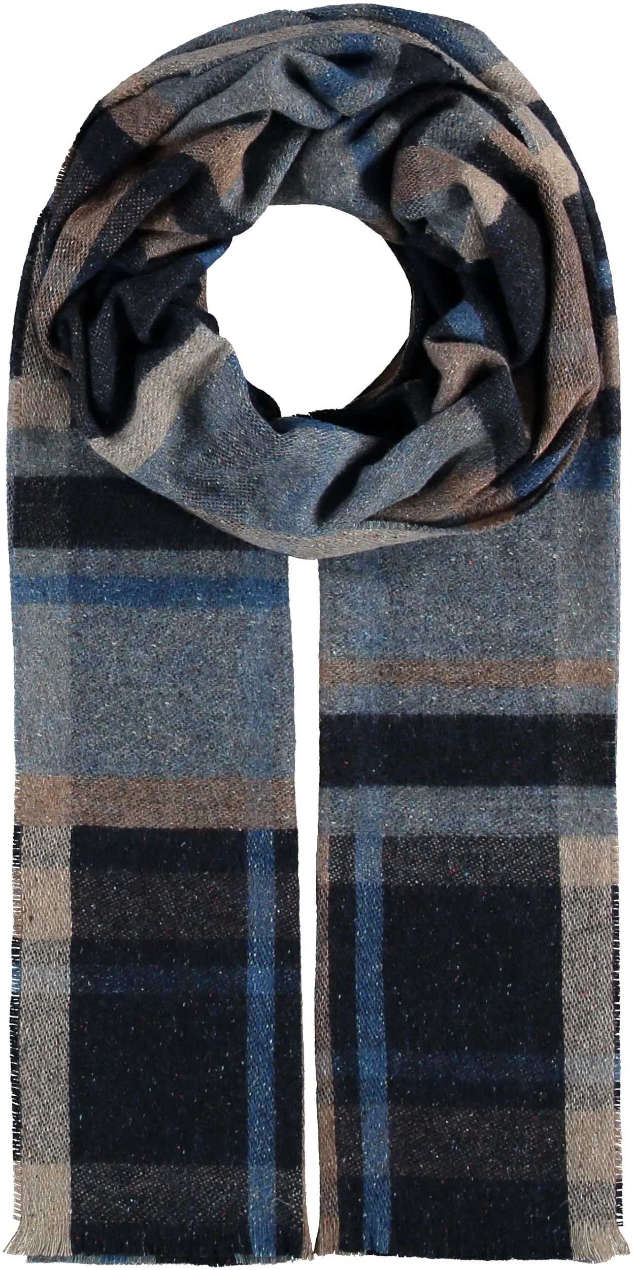 Sustainability Edition Block Stripe Wool Blend Scarf