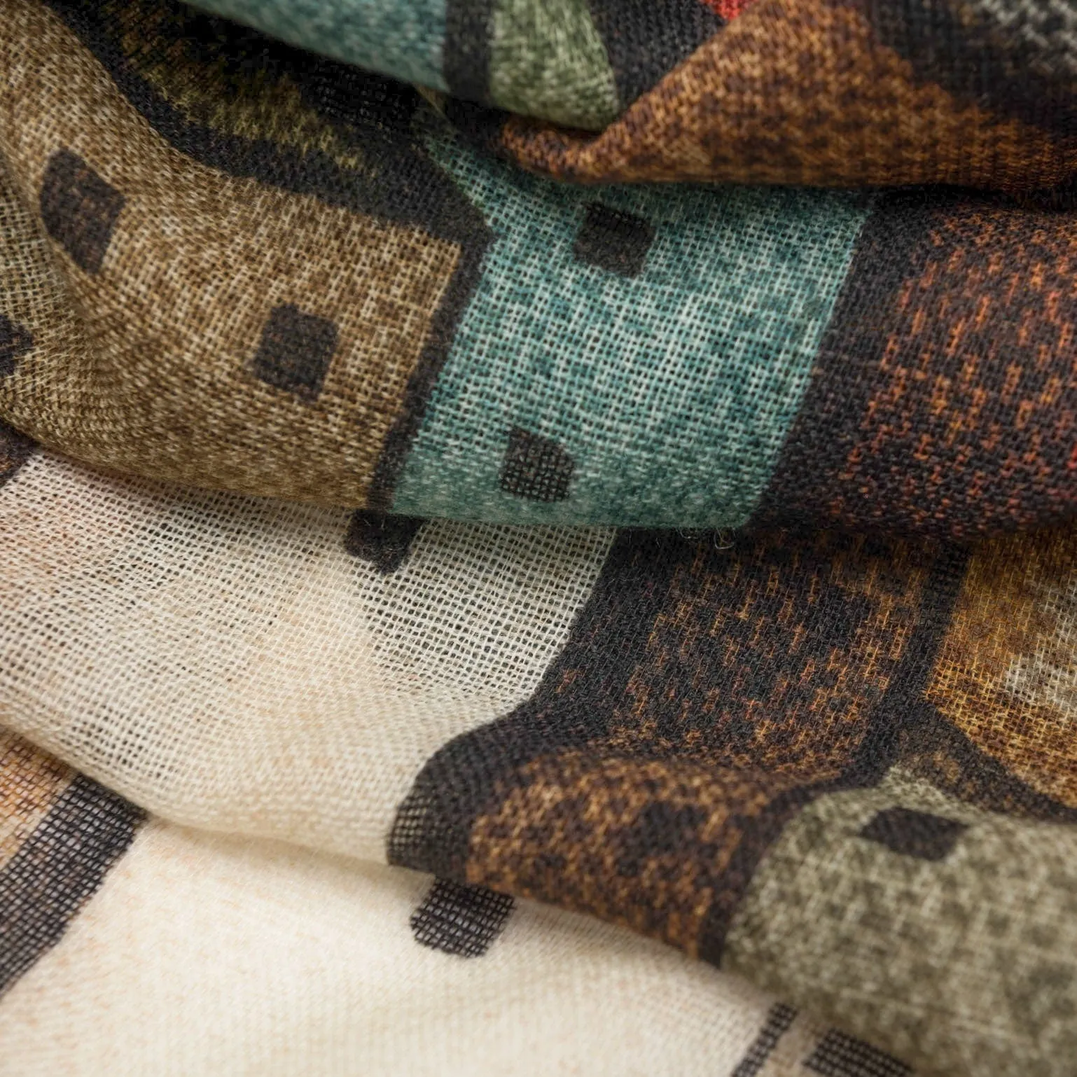 Villaggio - Wool Scarf - Tan