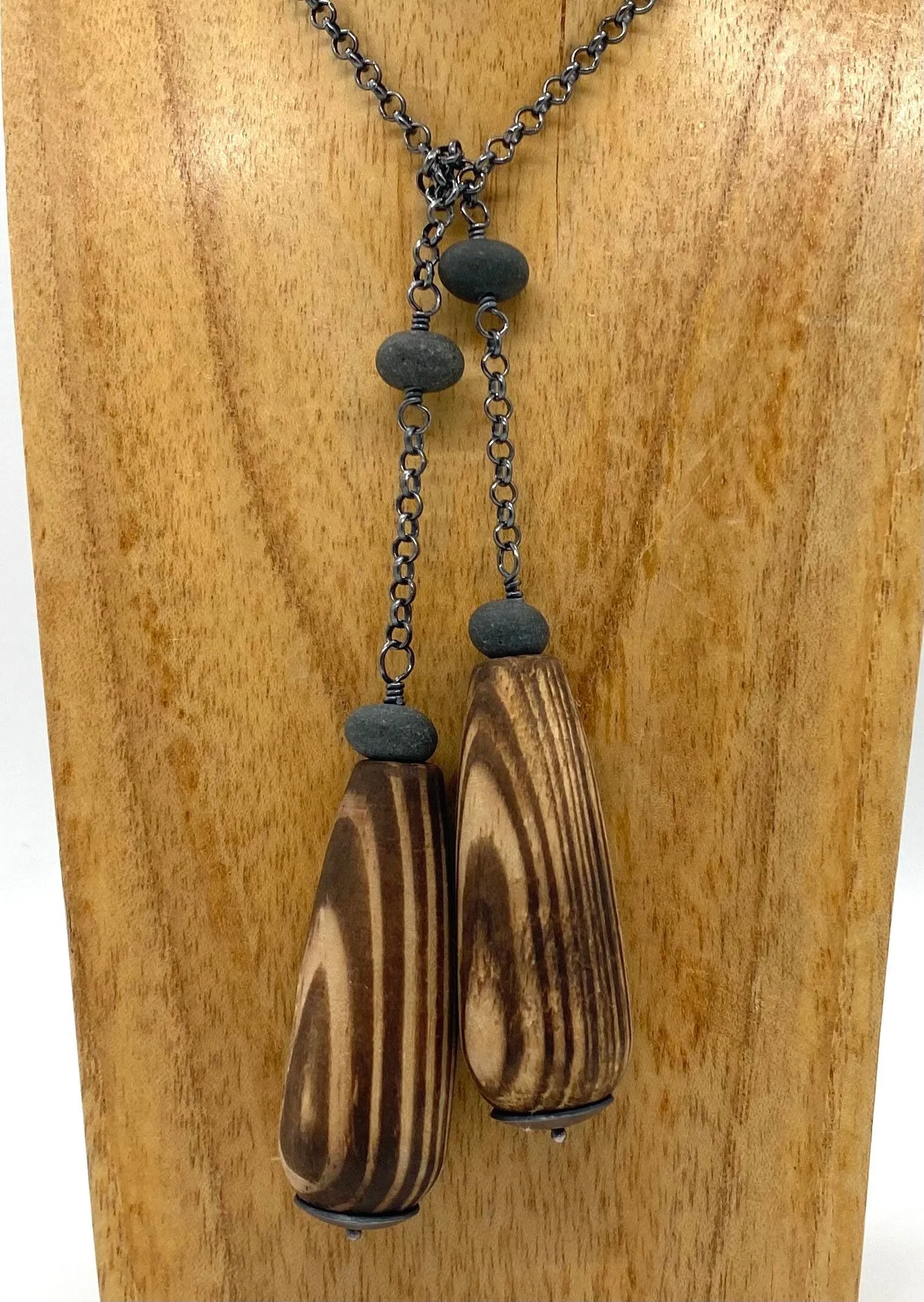 Wood and Rock Lariat