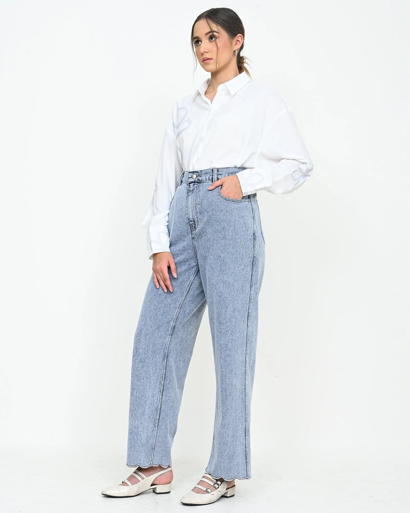 ZINNIA DENIM PANTS