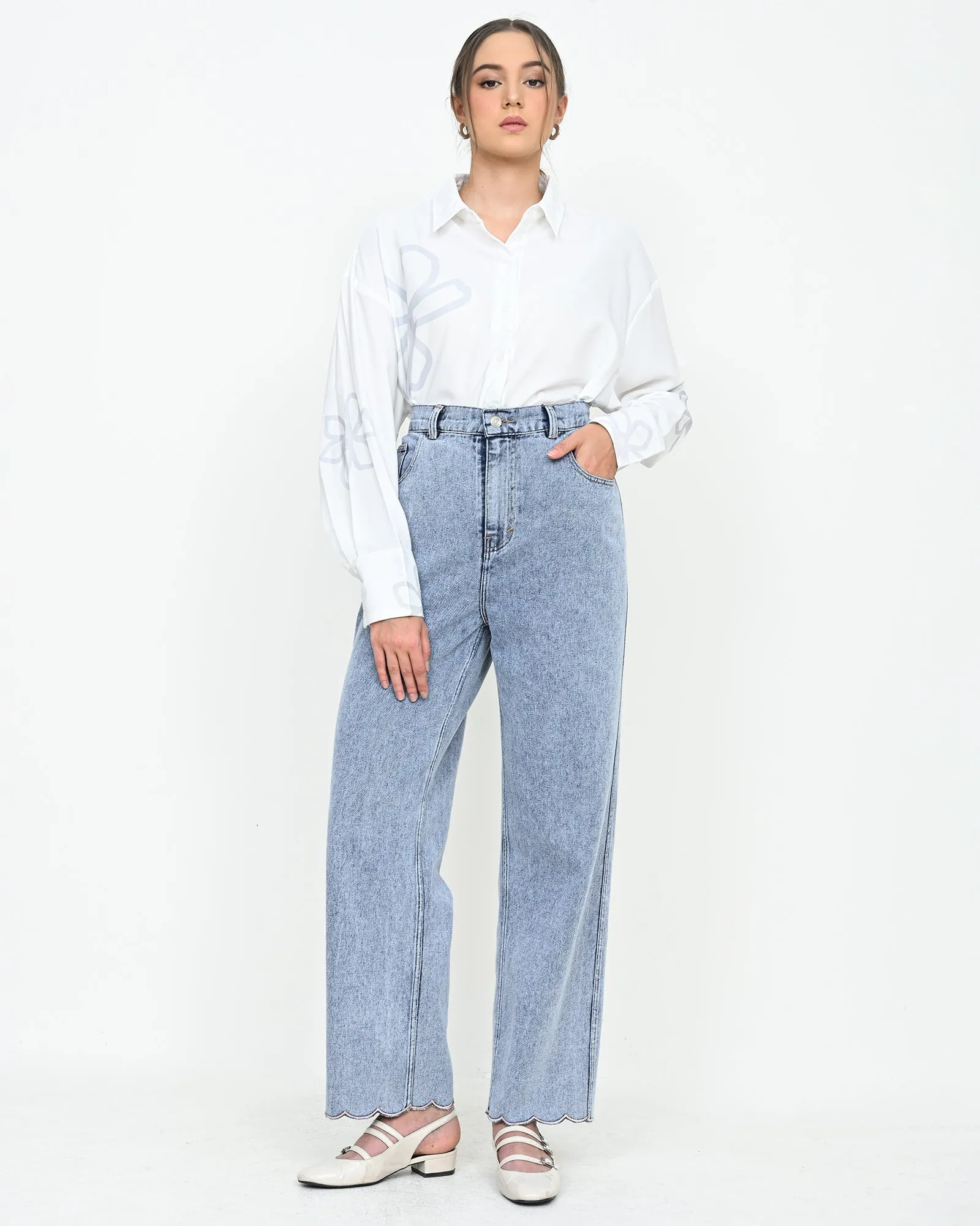 ZINNIA DENIM PANTS