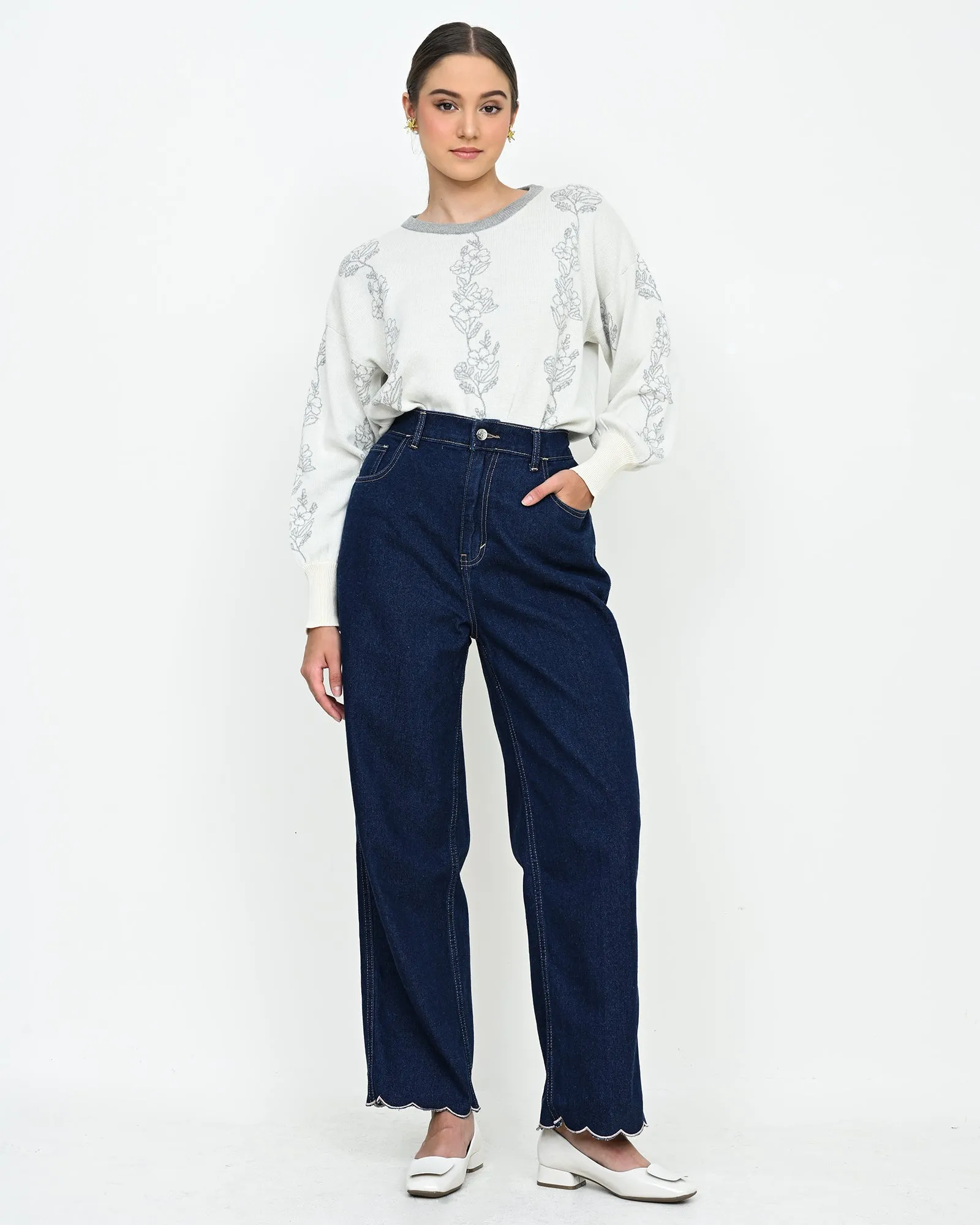 ZINNIA DENIM PANTS